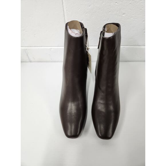 Sanctuary Women's SA-Sleek Java Leather Ankle Boots, Sz 9.5, Spool Heel, Classic - Picture 2 of 10